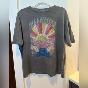 Billabong Graphic T-Shirt, supposed to have a “faded look”, Size S but oversized